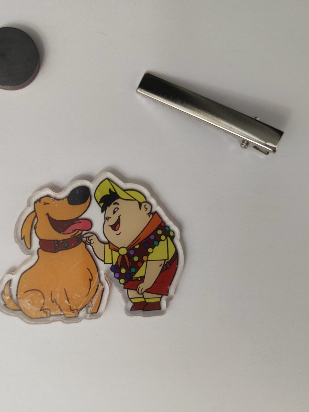 Custom Handmade Character Magnet or Hair Clip- Up$